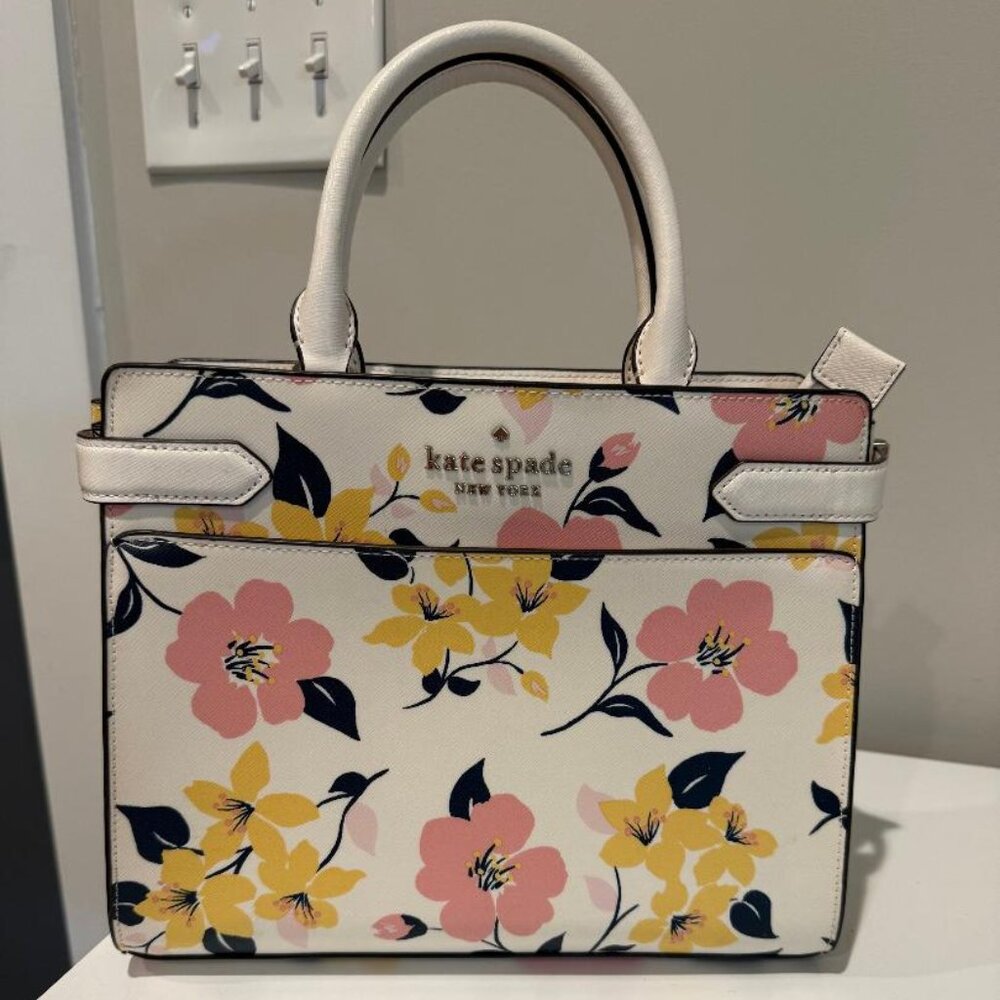 Kate Spade Margaux Large Satchel – Floral Print